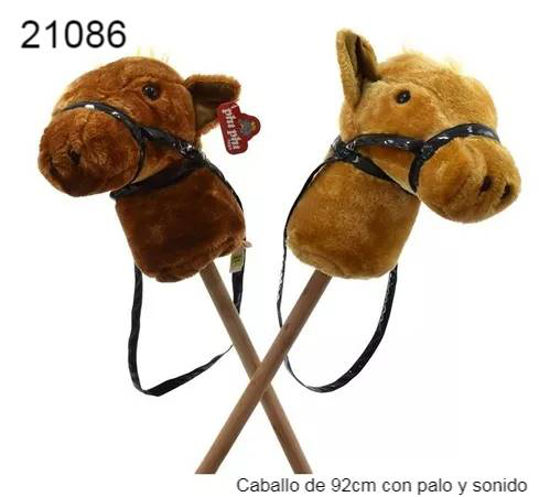 Imagen de CABALLO PELUCHE CON PALO SONIDO 92CM 10.24